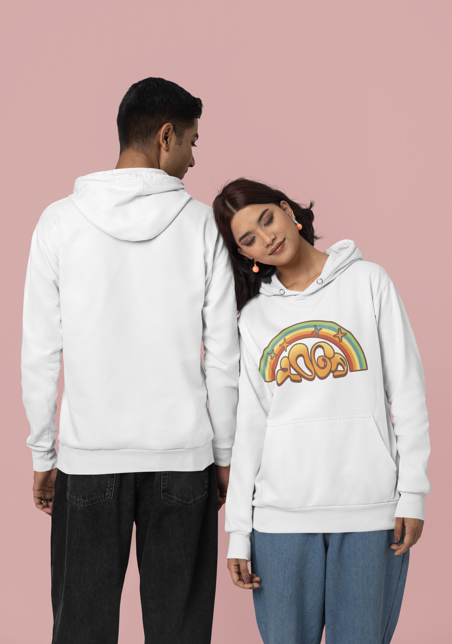 HigherBlanks Premium Hoodie, Rainbow