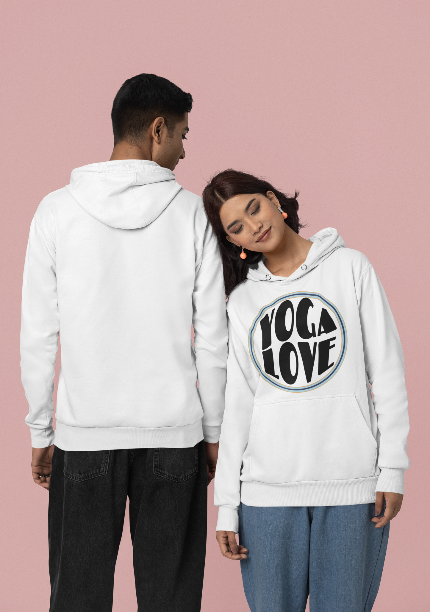 HigherBlanks Premium Hoodie, Yoga Love