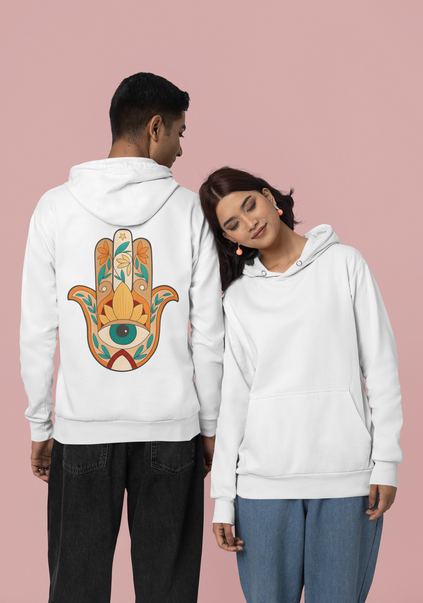 HigherBlanks Premium Hoodie, Hamsa