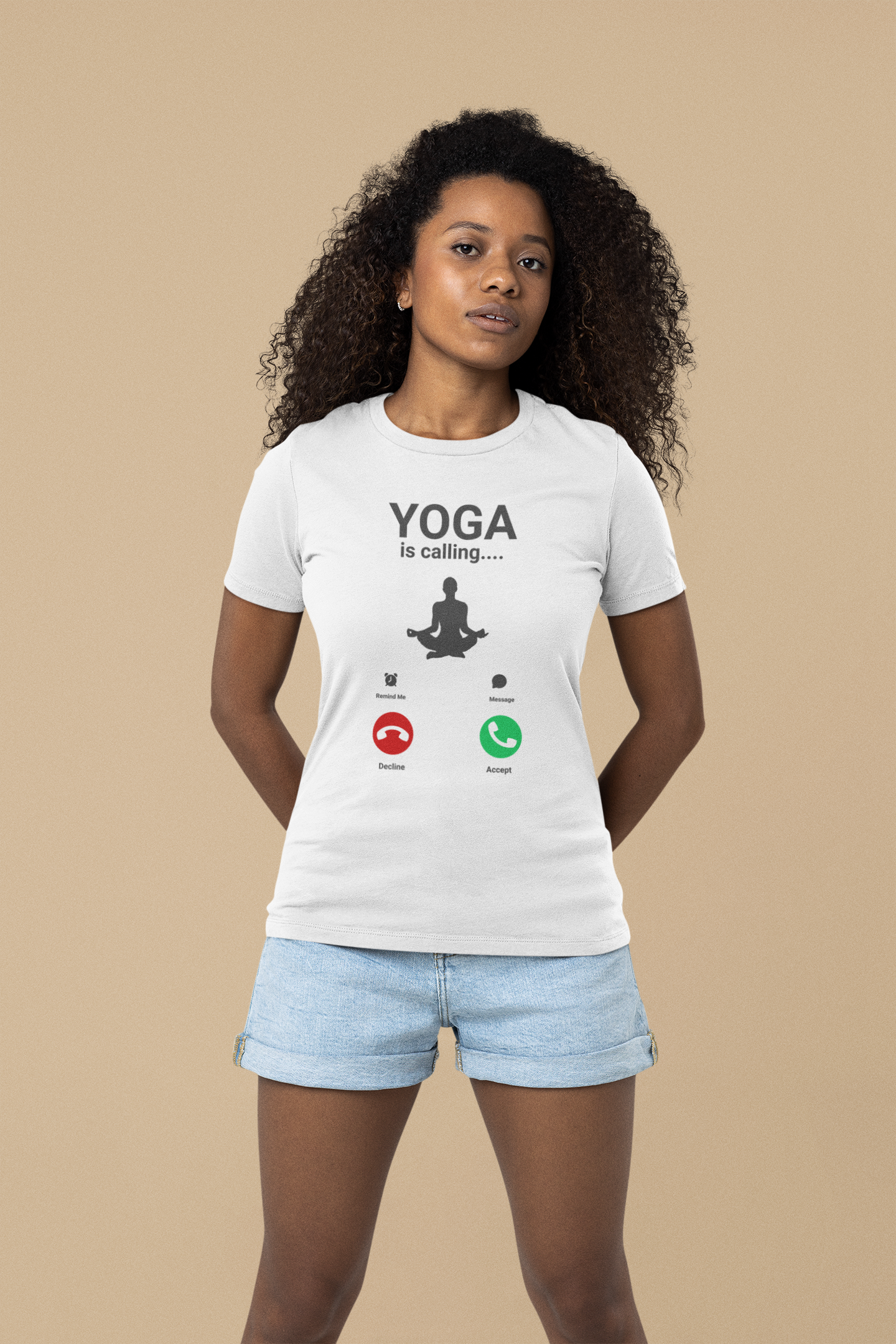 Premium Bio Shirt Women, Yoga is calling