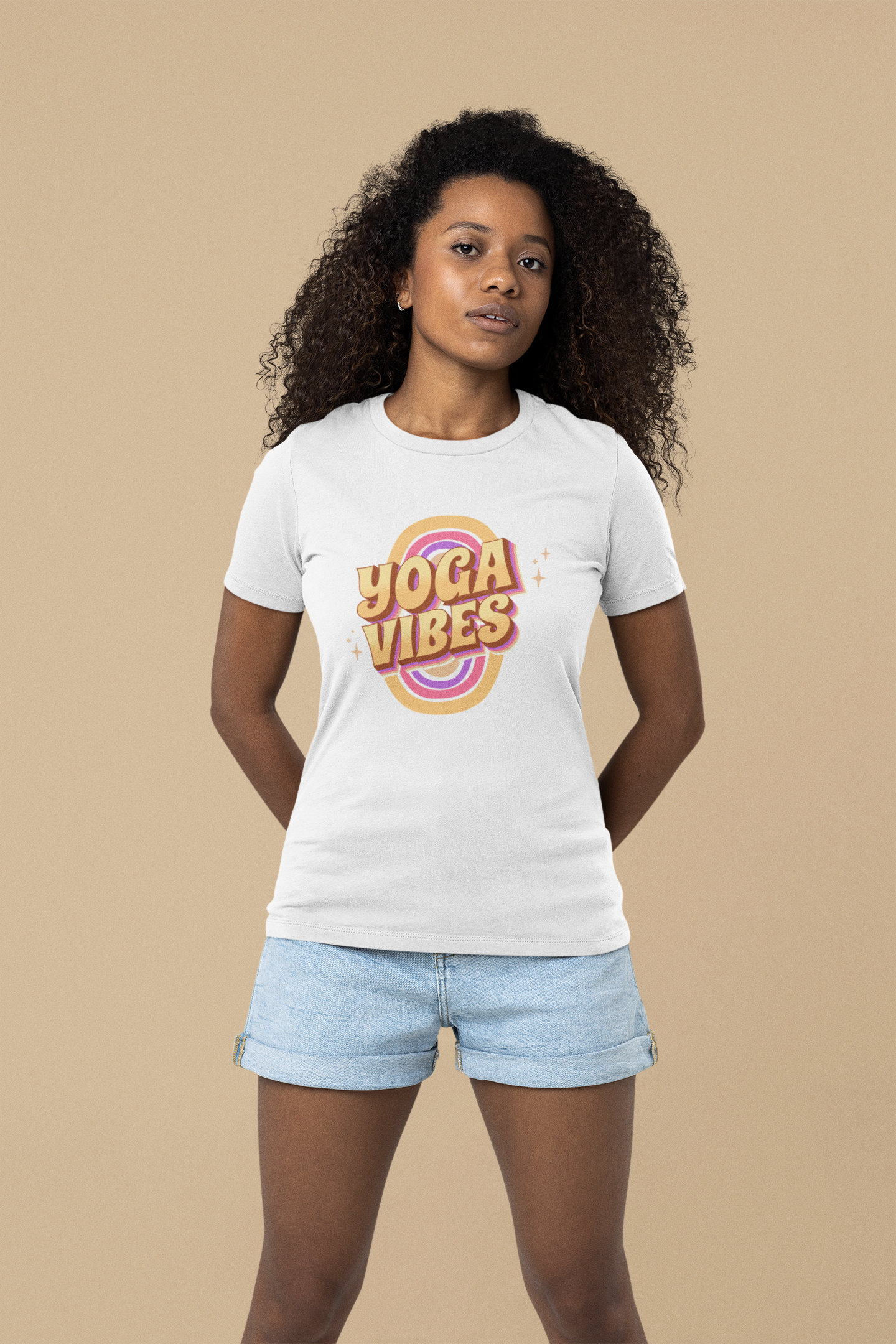 Premium Bio Shirt Women,Yoga Vibes